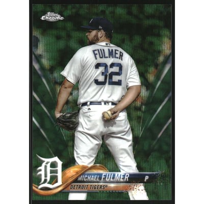 2018 Topps Chrome Green Wave Refractors #176 Michael Fulmer