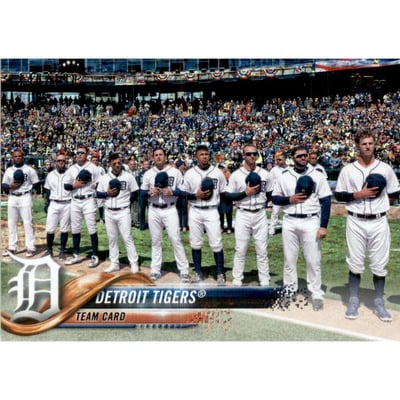 2018 Topps Factory Set Foilboard #8 Detroit Tigers