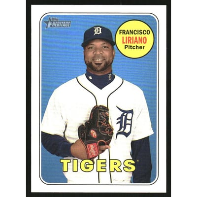 2018 Topps Heritage Mini #583 Francisco Liriano