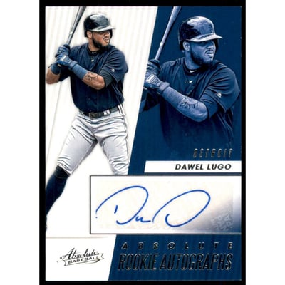 2019 Absolute Rookie Autographs #10 Dawel Lugo