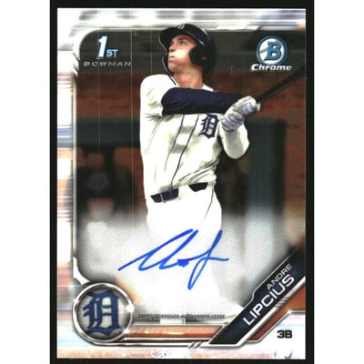2019 Bowman Chrome Draft Autographs #CDAAL Andre Lipcius