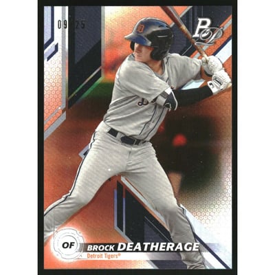 2019 Bowman Platinum Top Prospects Orange #TOP75 Brock Deatherage