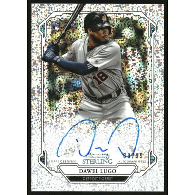 2019 Bowman Sterling Rookie Autographs Speckle Refractors #BSRADL Dawel Lugo