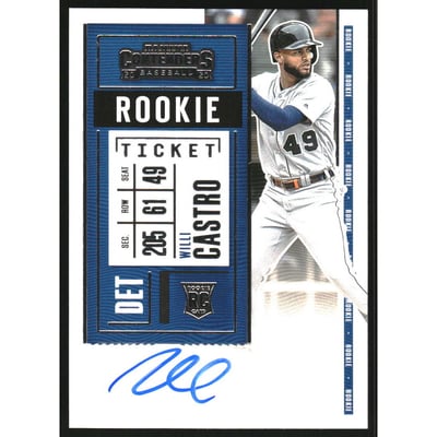 2020 Panini Contenders #150 Willi Castro AU RC