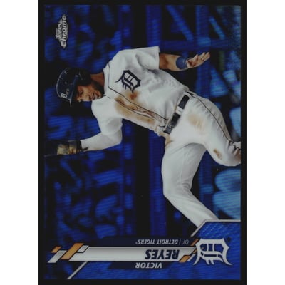 2020 Topps Chrome Blue Refractors #126 Victor Reyes