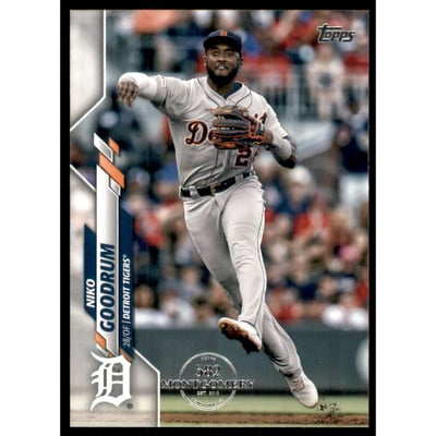 2020 Topps Factory Set 582 Montgomery Club #105 Niko Goodrum
