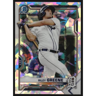 2021 Bowman Chrome Prospects Atomic Refractors #BCP4 Riley Greene