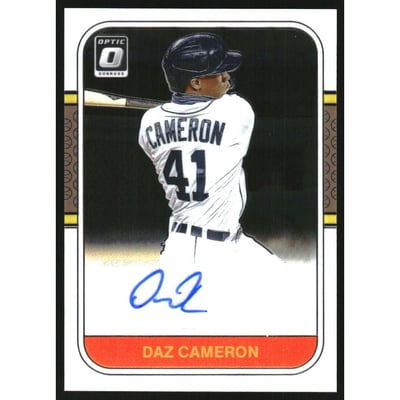 2021 Donruss Optic Retro '87 Signatures #16 Daz Cameron