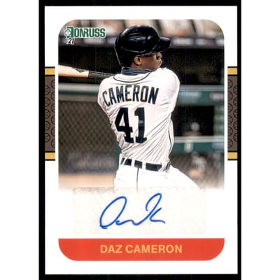 2021 Donruss Retro '87 Signatures #16 Daz Cameron