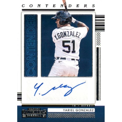 2021 Panini Contenders Contenders Autographs #34 Yariel Gonzalez