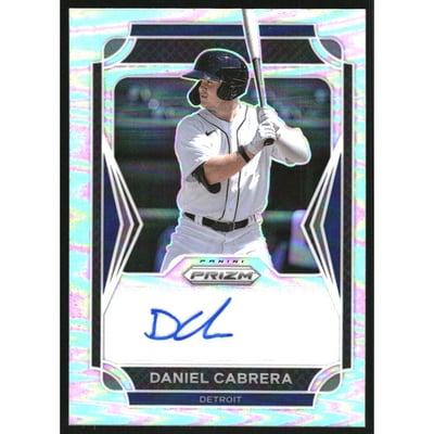 2021 Panini Prizm Draft Picks Autographs Prizms Silver #27 Daniel Cabrera