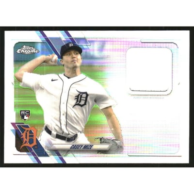 2021 Topps Factory Set Chrome Rookie Relics #CSRCM Casey Mize