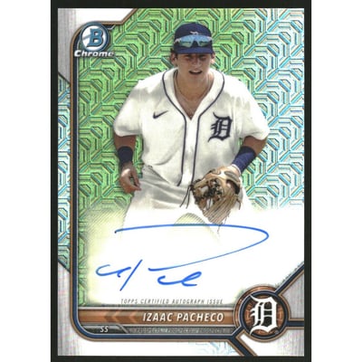 2022 Bowman Chrome Mega Box Autographs #BMAIP Izaac Pacheco