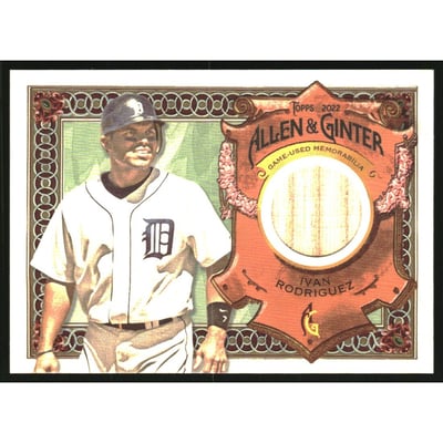 2022 Topps Allen and Ginter Relics #AGRAIR Ivan Rodriguez