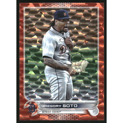 2022 Topps Orange Foilboard #17 Gregory Soto