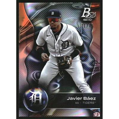 2023 Bowman Platinum Platinum Bar Foil #19 Javier Baez