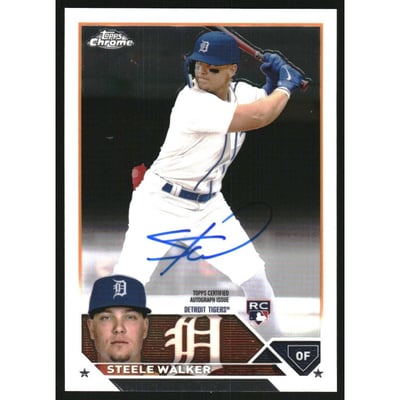 2023 Topps Chrome Rookie Autographs #RASW Steele Walker