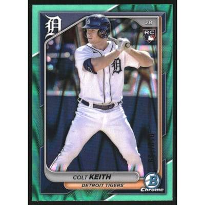 2024 Bowman Chrome Aqua RayWave Refractors #34 Colt Keith