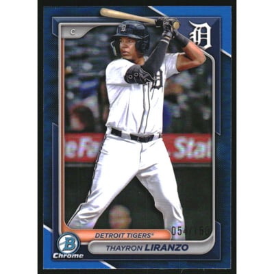 2024 Bowman Chrome Draft Blue Refractors #BDC4 Thayron Liranzo