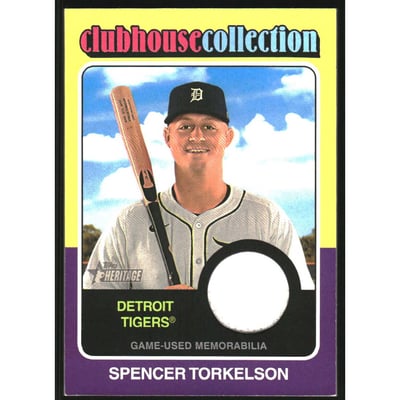 2024 Topps Heritage Clubhouse Collection Relics #CCRST Spencer Torkelson HN