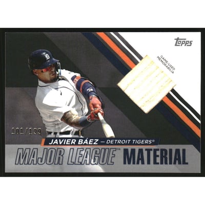 2024 Topps Major League Material Black #MLMJB Javier Baez