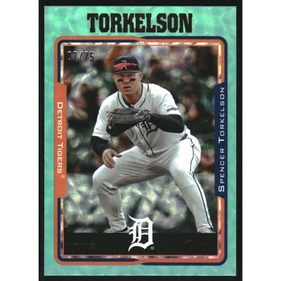 2025 Topps Archives Aqua Scope Foilboard #227 Spencer Torkelson
