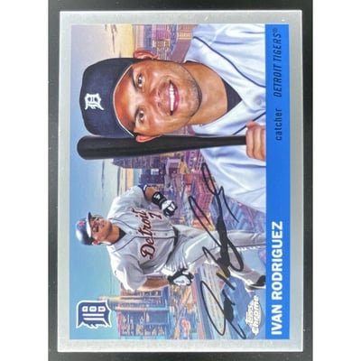 2025 Topps Chrome Platinum Anniversary 1955 Topps City Variations Ivan Rodriguez