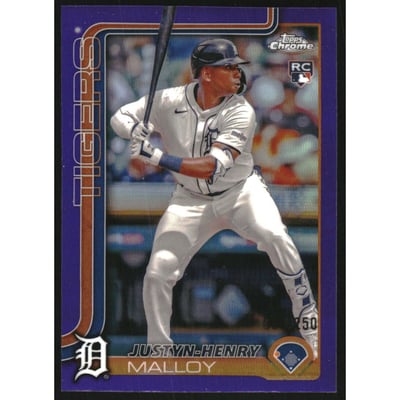 2025 Topps Chrome Purple Refractors #224 Justyn-Henry Malloy
