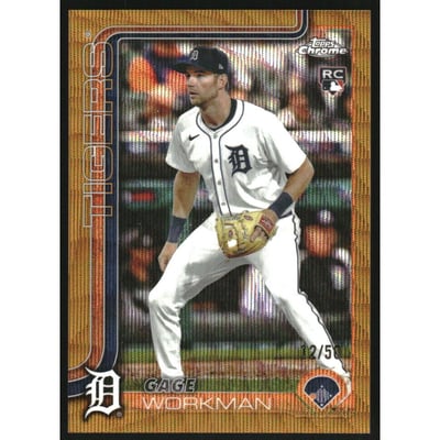 2025 Topps Chrome Update Gold Wave Refractors #USC21 Gage Workman