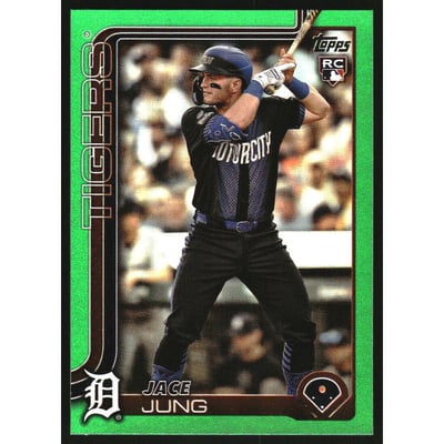 2025 Topps Green Rainbow Foil #80 Jace Jung