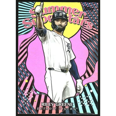 2025 Topps Summer Superstars Pink Foil #SS14 Riley Greene