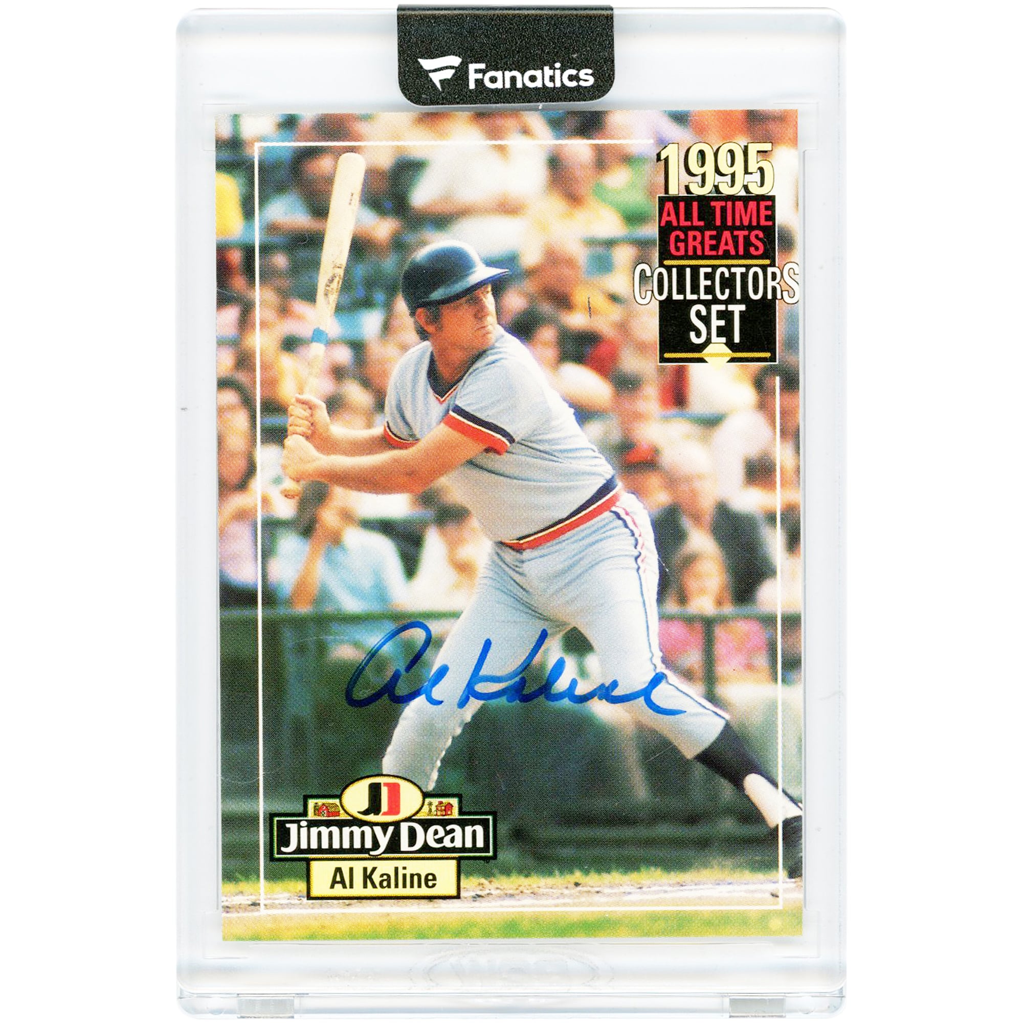 Carte autographiée par Al Kaline des Tigers de Detroit, collection Jimmy Dean All Time Greats 1995 #AK