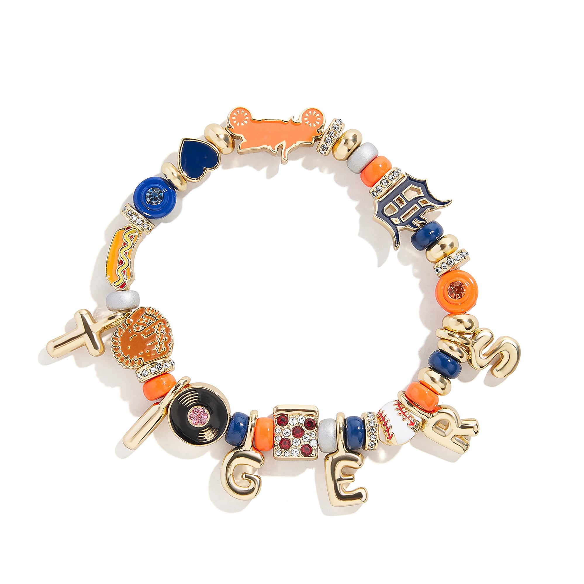 Bracelet perlé BaubleBar à motif Detroit Tigers