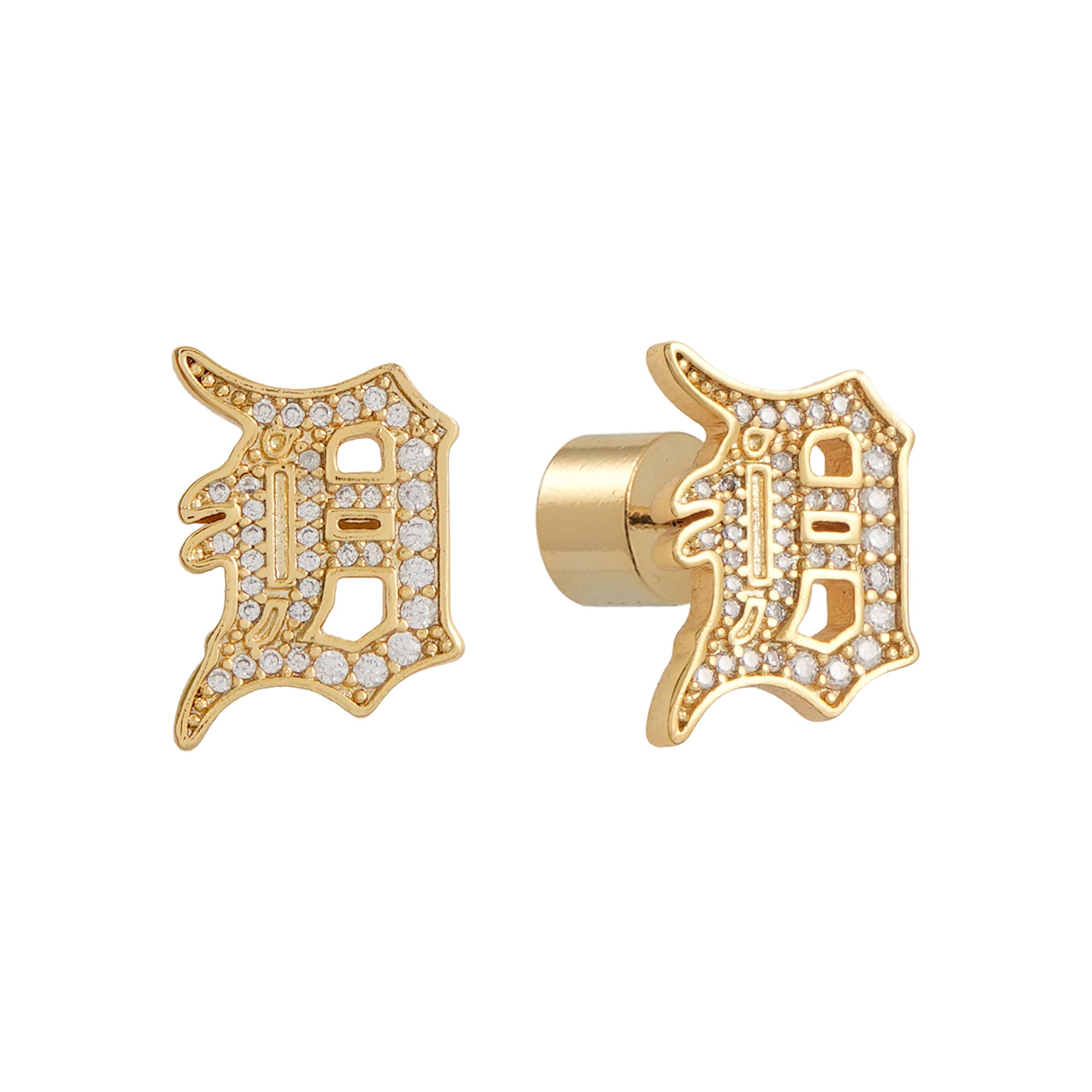 by Jill Martin Detroit Tigers Glam Day Post Back Earrings