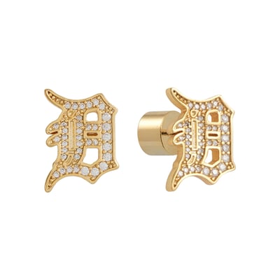 Detroit Tigers by Jill Martin Glam Day Post Back Earrings