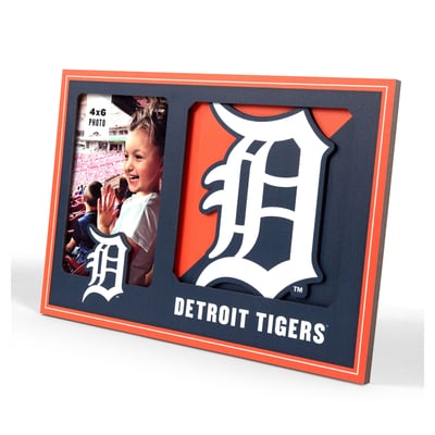 Detroit Tigers IDNA 3D Logo Series Picture Frame