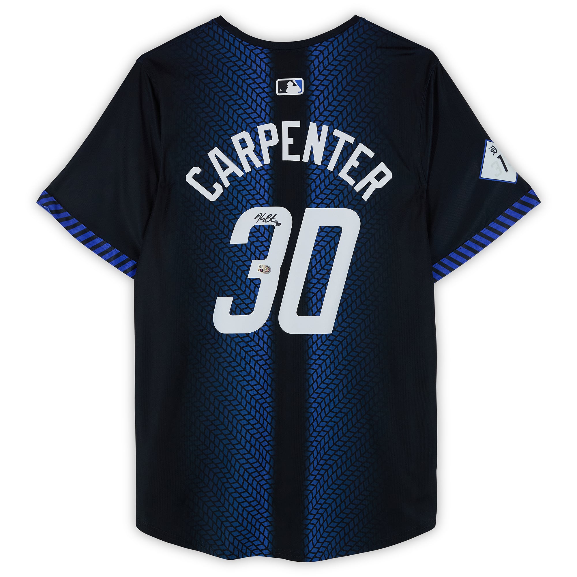 Kerry Carpenter Detroit Tigers Autographed Navy Nike Alternate Replica Jersey