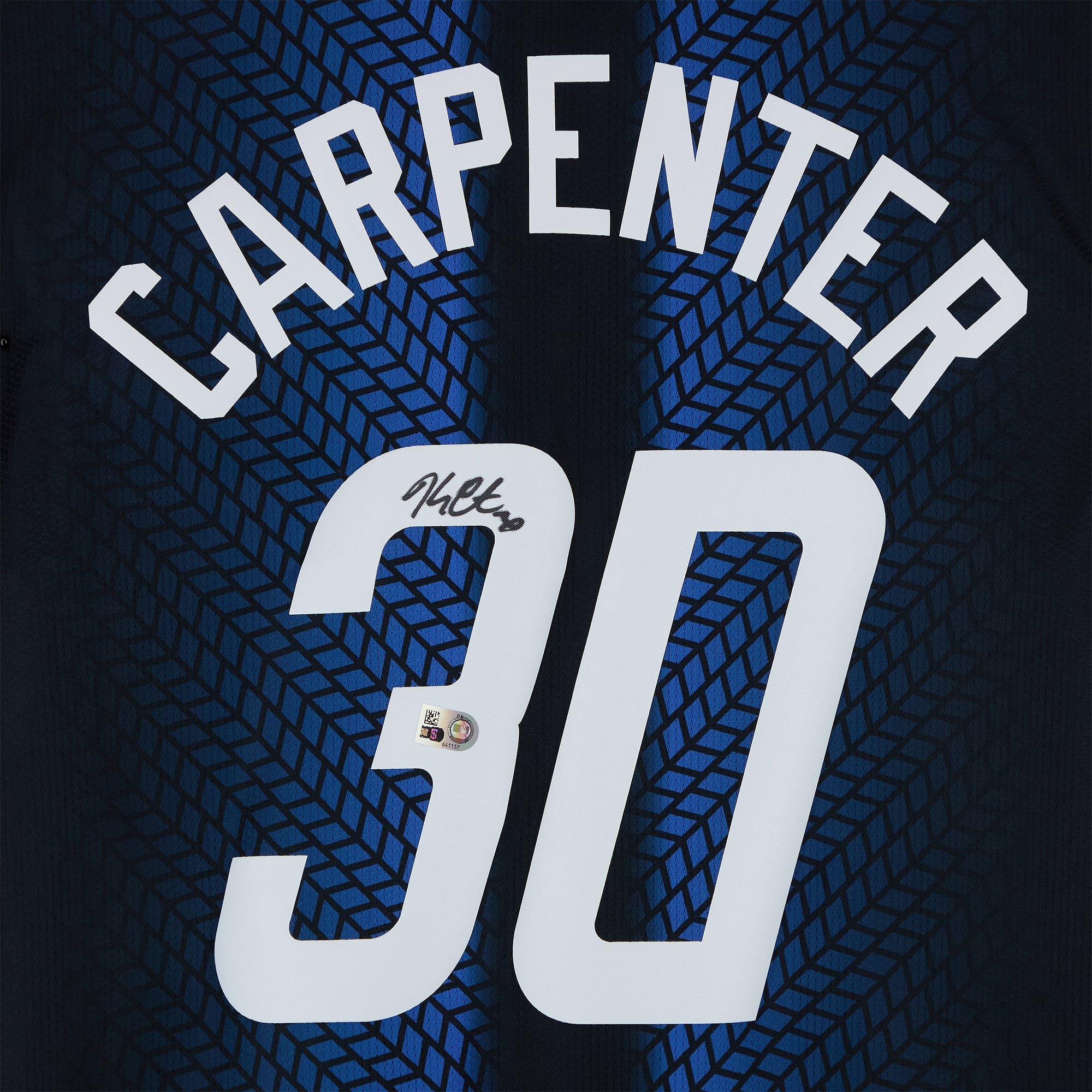 Kerry Carpenter Detroit Tigers Autographed Navy Nike Alternate Replica Jersey