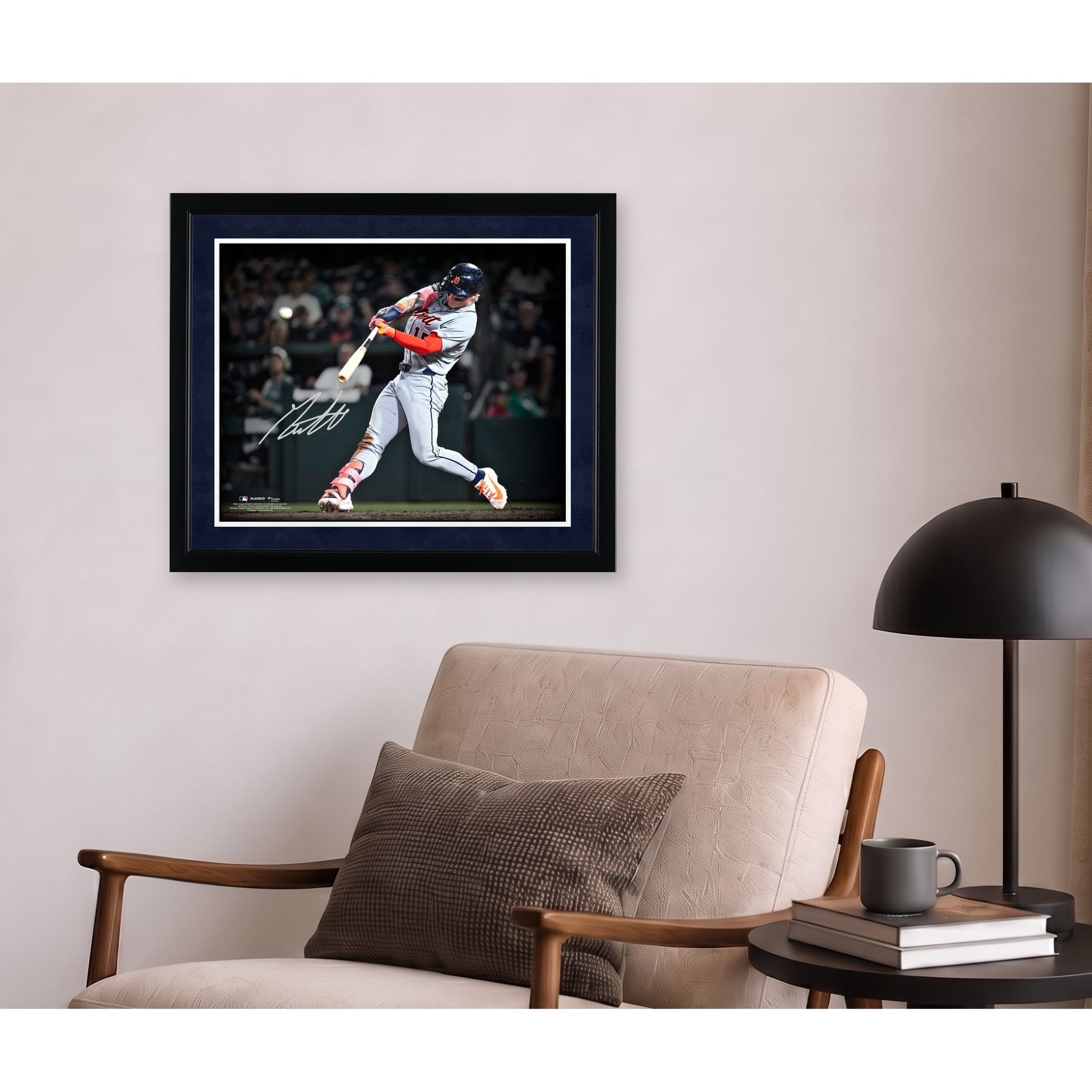 Photo de début en MLB autographiée de Max Clark, joueur des Tigers de Detroit (40,6 x 50,8 cm)