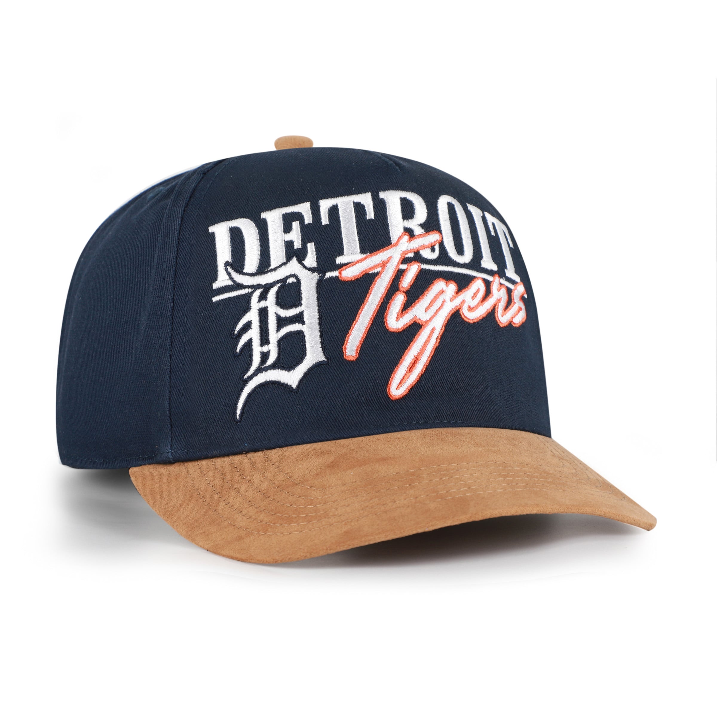 Casquette ajustable Detroit Tigers Scribe Line Hitch, bleu marine/marron clair, modèle 47