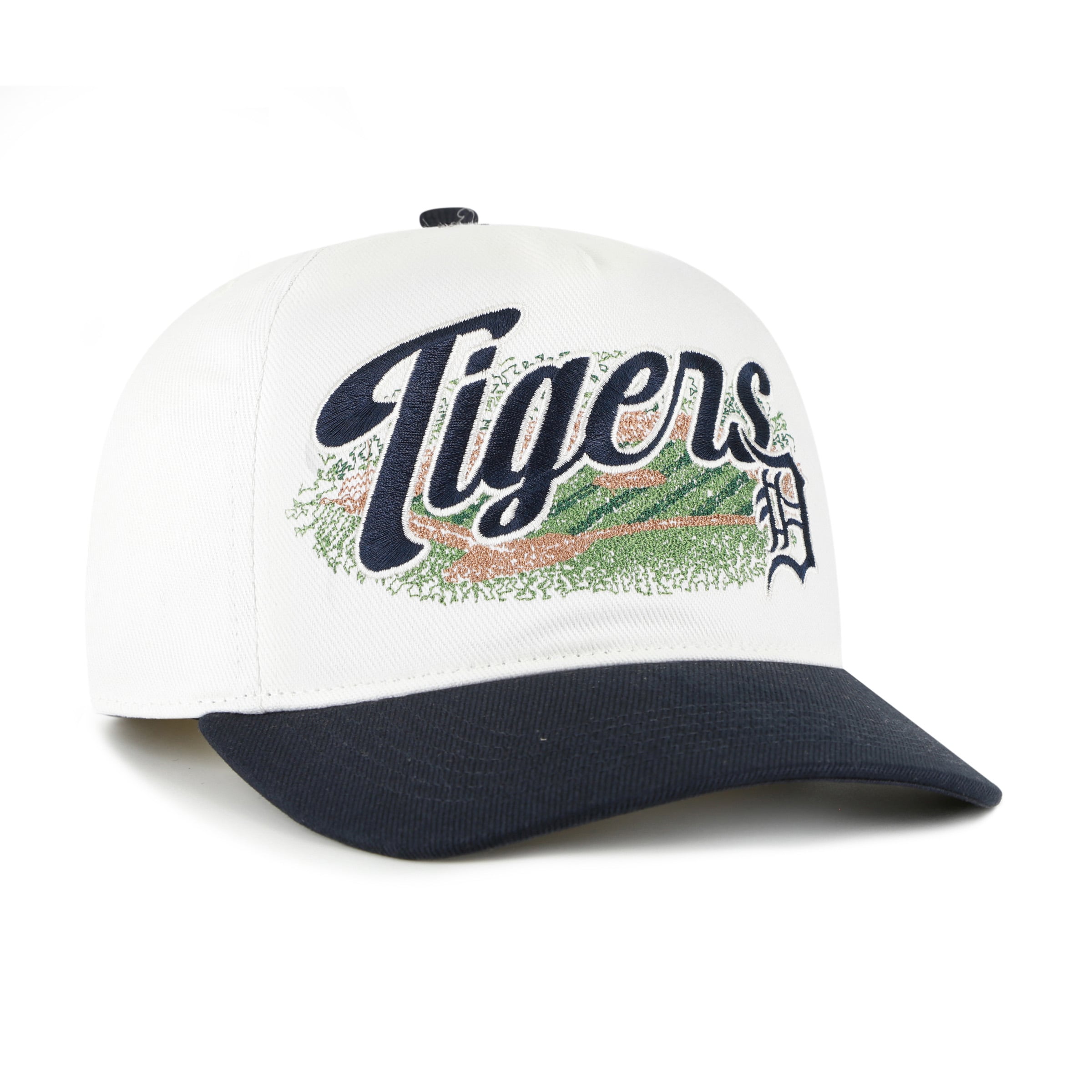 Men's '47 White/Navy Detroit Tigers Enfield Hitch Adjustable Hat