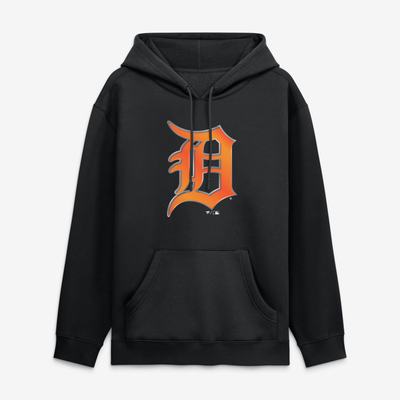 Detroit Tigers  Metallic Mascot Hoodie - Black