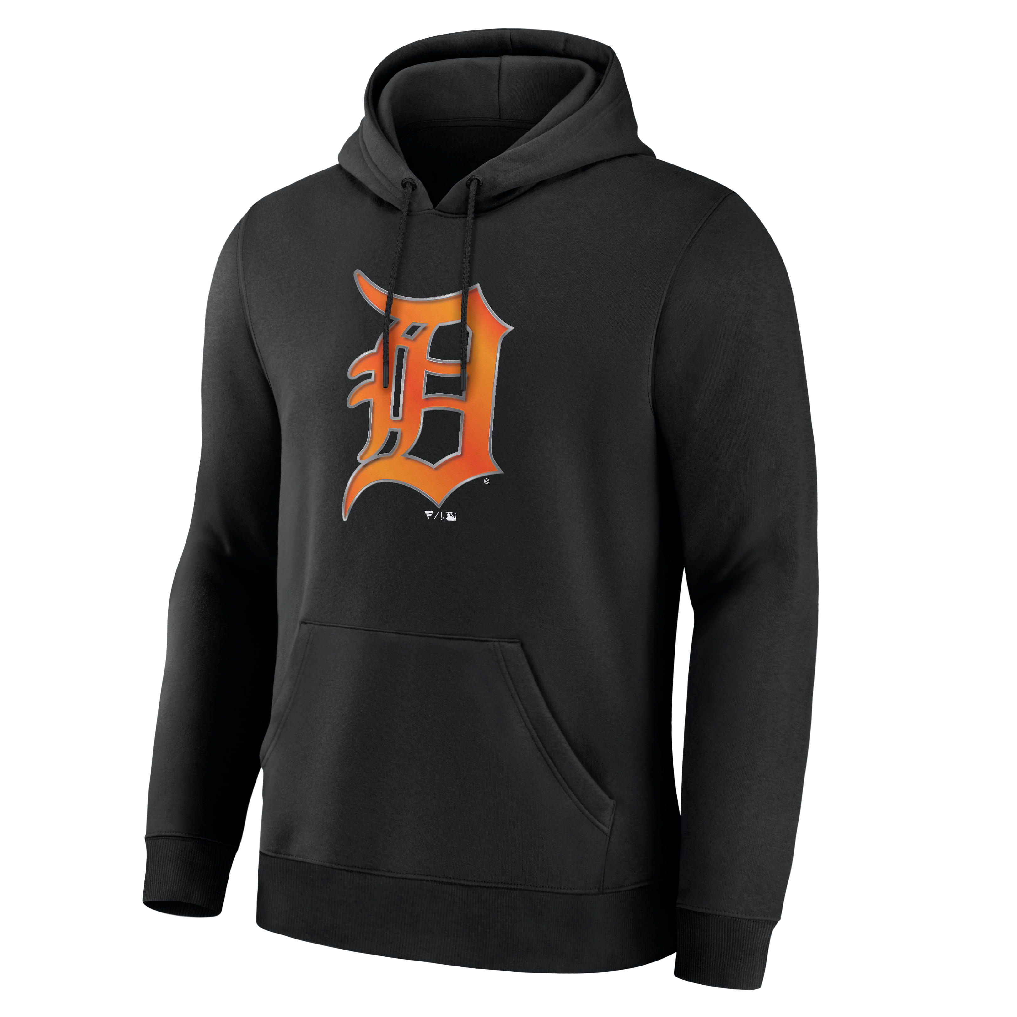 Sweat à capuche noir pour homme avec la mascotte métallique des Tigers de Détroit