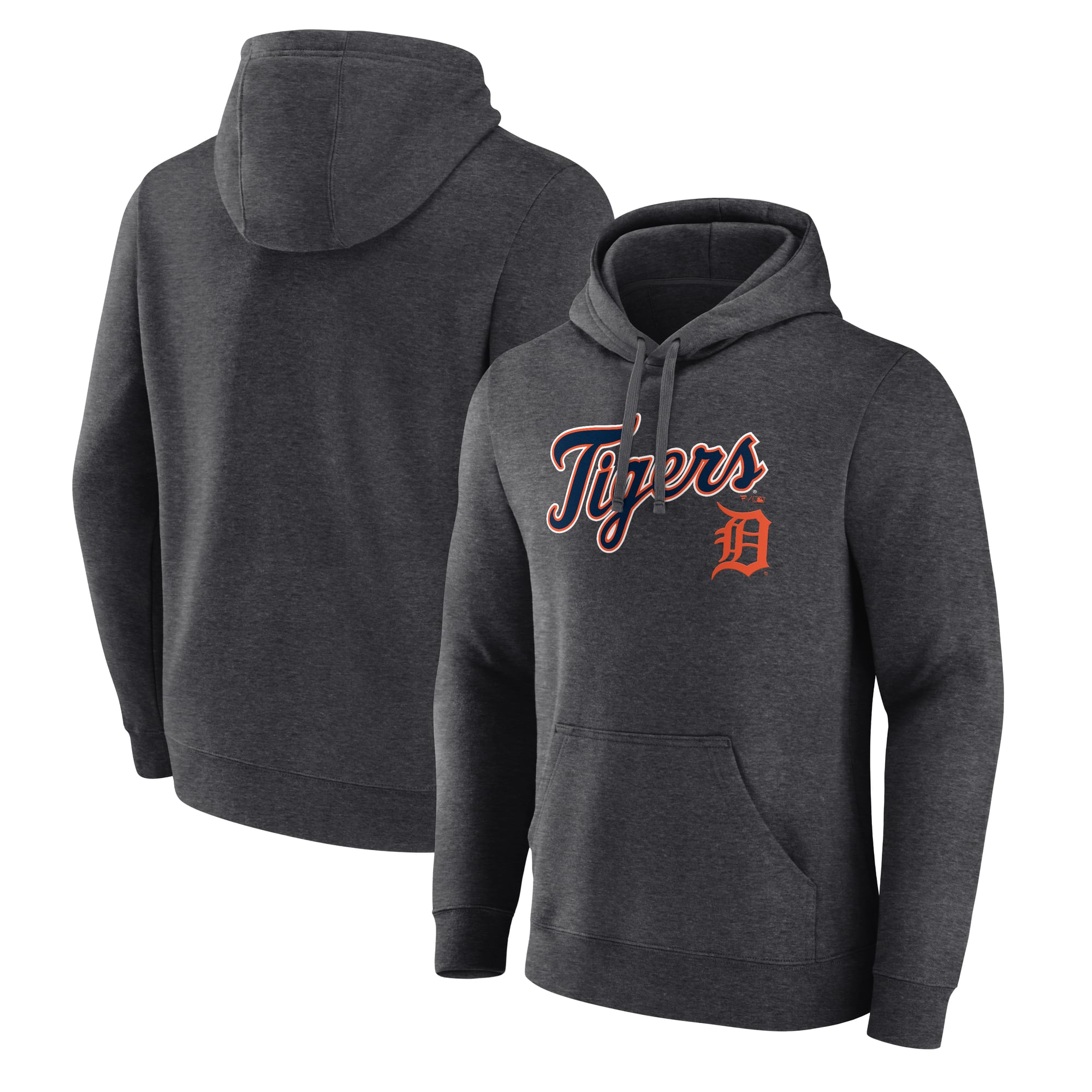 Sweat à capuche Detroit Tigers Team Lockup pour homme, couleur anthracite