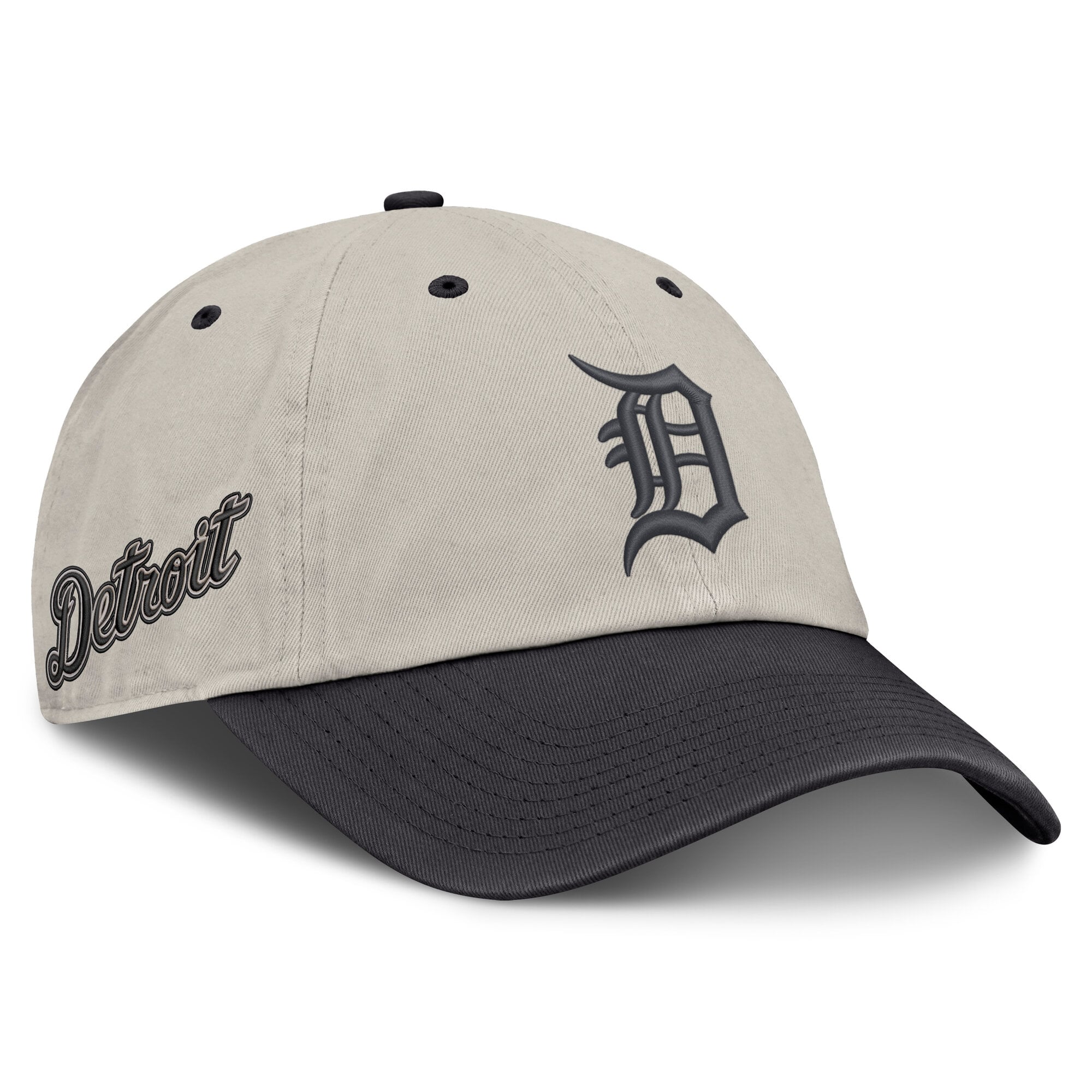 Casquette ajustable Fanatics beige/anthracite Detroit Tigers pour homme
