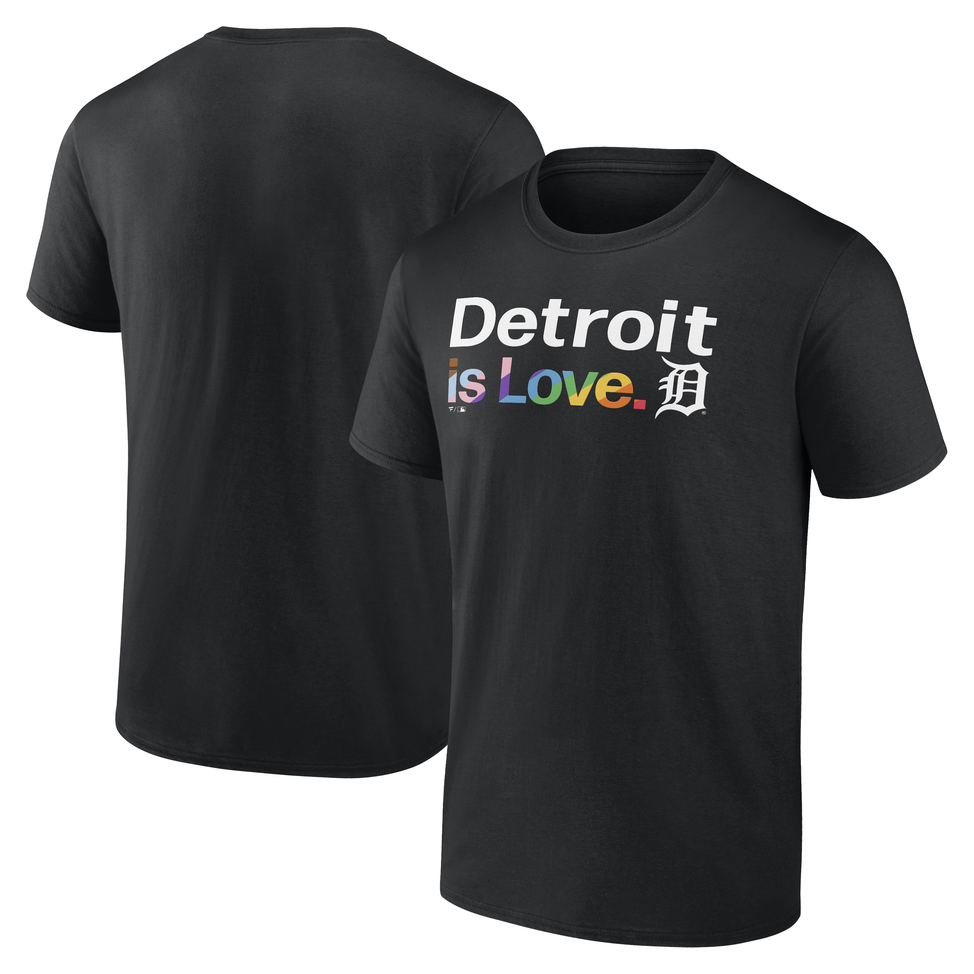 Men's Fanatics Black Detroit Tigers City Pride T-Shirt