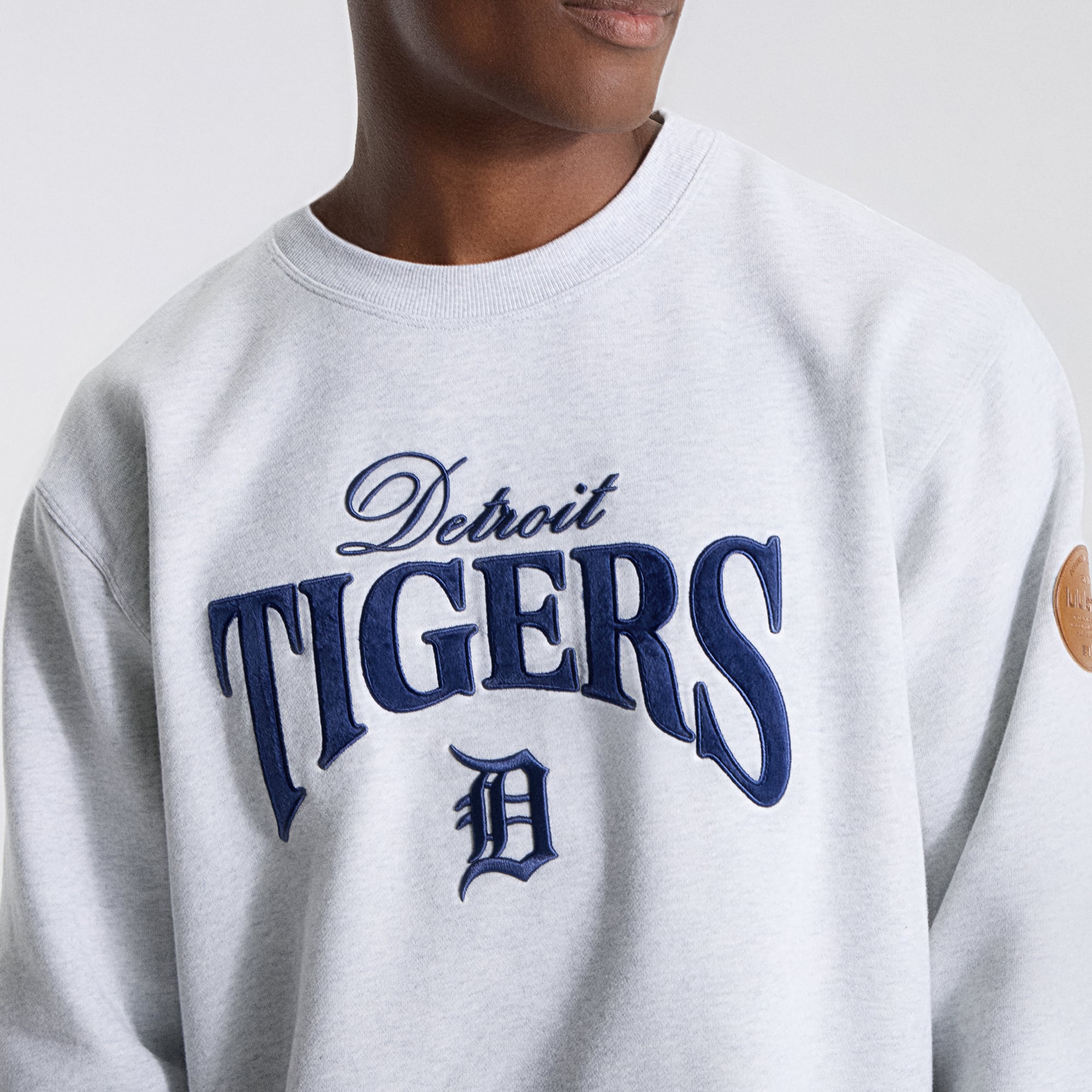 Men's lululemon Heathered Core Ultra Light Grey Detroit Tigers Steady State Sweatshirt