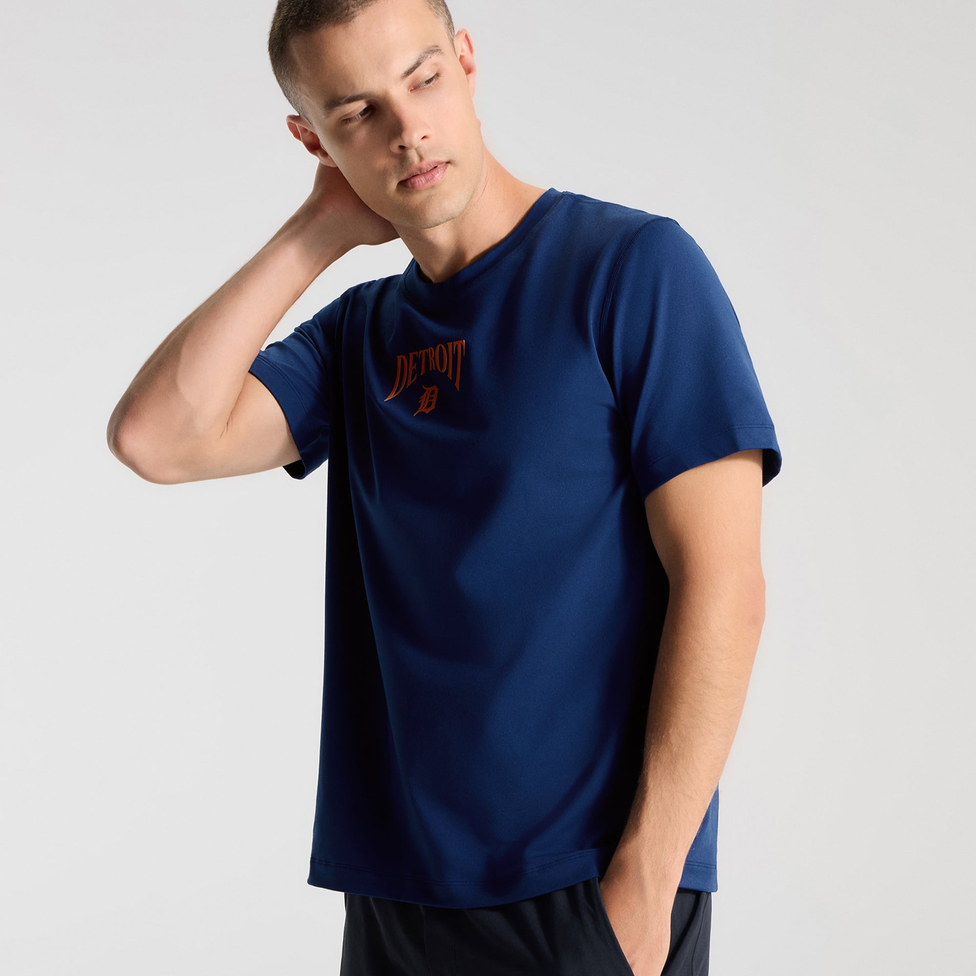 T-shirt en jersey doux pour homme lululemon Midnight Shadow Detroit Tigers