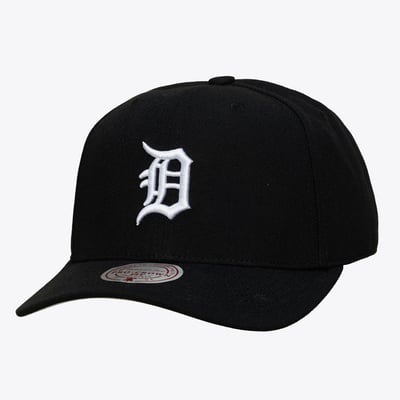 Detroit Tigers Mitchell & Ness Black and White Pro Crown Snapback - Black

