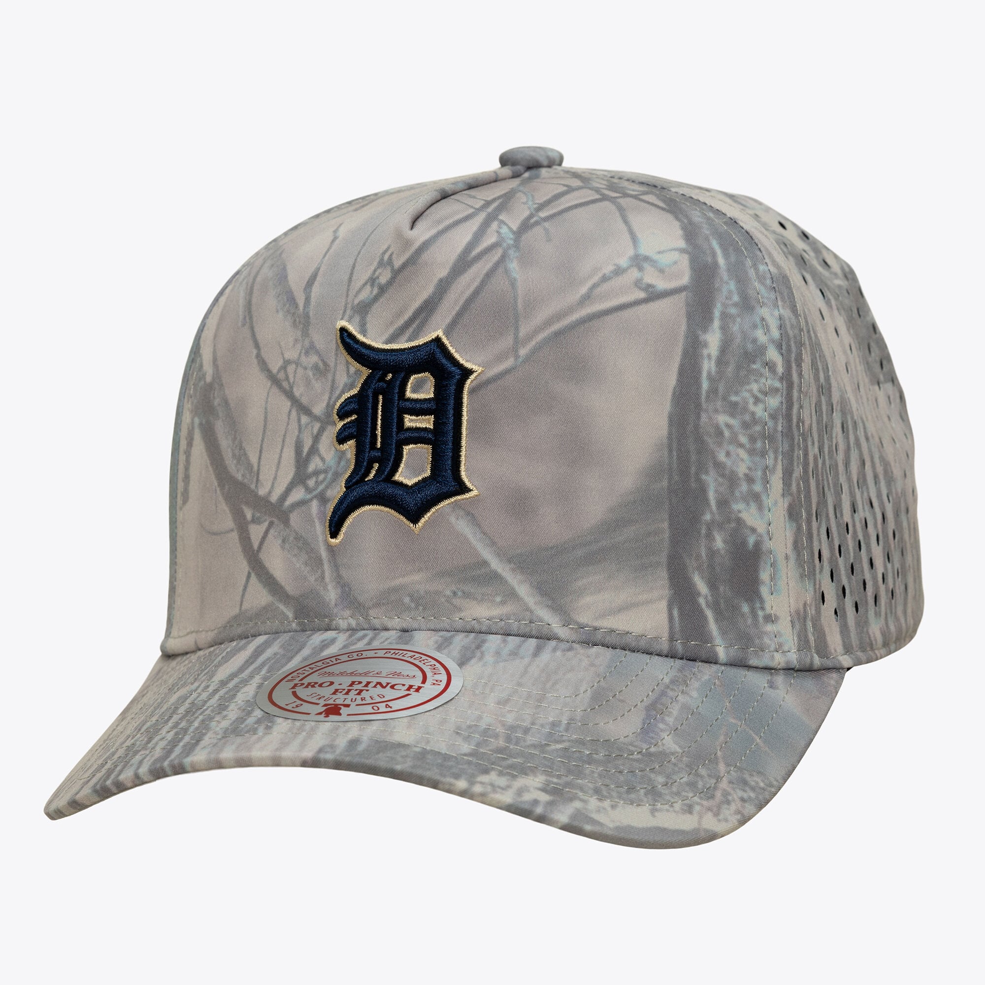 Casquette ajustable Mitchell & Ness Camo Detroit Tigers Perfect Pro pour homme